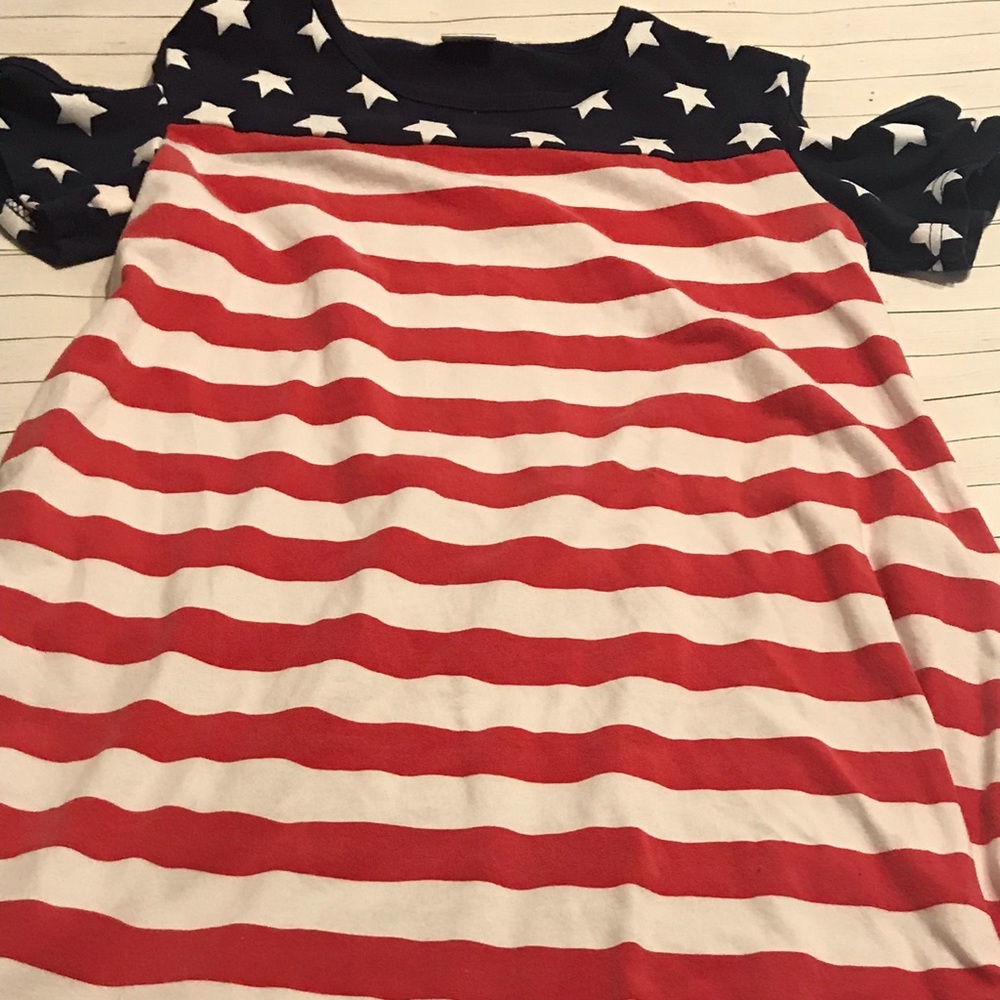 Woman’s patriotic dress